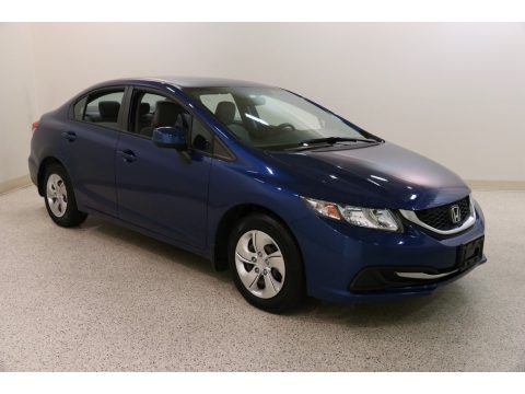 Dyno Blue Pearl Honda Civic LX Sedan.  Click to enlarge.