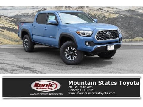 Cavalry Blue Toyota Tacoma TRD Off-Road Double Cab 4x4.  Click to enlarge.