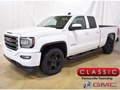 Summit White GMC Sierra 1500 Limited Elevation Double Cab 4WD.  Click to enlarge.
