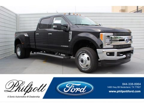 Agate Black Ford F350 Super Duty XLT Crew Cab 4x4.  Click to enlarge.