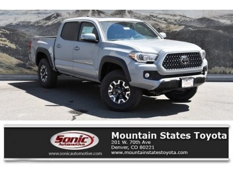 Cement Gray Toyota Tacoma TRD Off-Road Double Cab 4x4.  Click to enlarge.