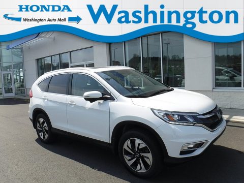 White Diamond Pearl Honda CR-V Touring AWD.  Click to enlarge.