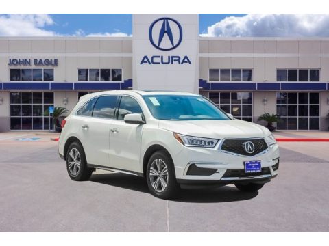 White Diamond Pearl Acura MDX AWD.  Click to enlarge.