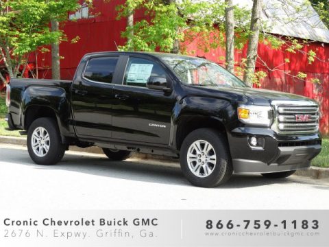 Onyx Black GMC Canyon SLE Crew Cab.  Click to enlarge.