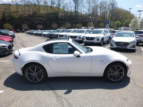 Snowflake White Pearl Mica Mazda MX-5 Miata RF Grand Touring.  Click to enlarge.