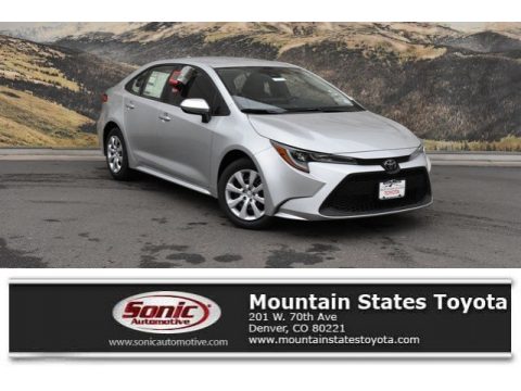 Classic Silver Metallic Toyota Corolla LE.  Click to enlarge.