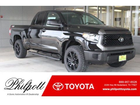 Midnight Black Metallic Toyota Tundra TSS Off Road Double Cab.  Click to enlarge.