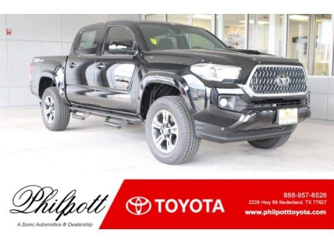 Midnight Black Metallic Toyota Tacoma TRD Sport Double Cab.  Click to enlarge.