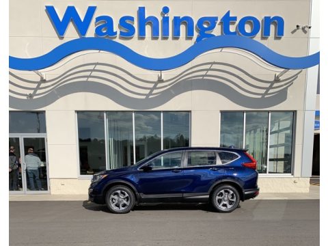 Obsidian Blue Pearl Honda CR-V EX-L AWD.  Click to enlarge.