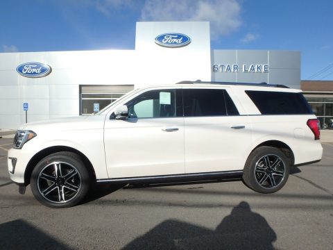 White Platinum Metallic Tri-Coat Ford Expedition Limited Max 4x4.  Click to enlarge.