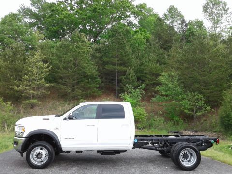 Bright White Ram 5500 SLT Crew Cab 4x4 Chassis.  Click to enlarge.