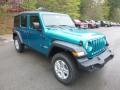 Front 3/4 View of 2019 Jeep Wrangler Unlimited Sport 4x4 #7
