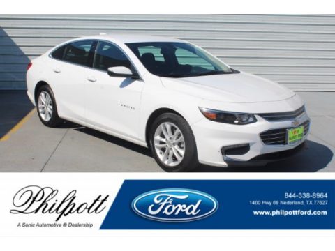 Summit White Chevrolet Malibu LT.  Click to enlarge.