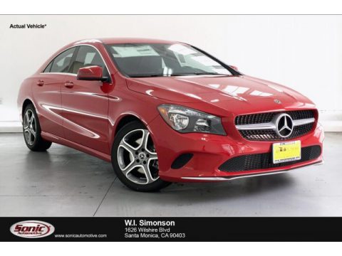 Jupiter Red Mercedes-Benz CLA 250 Coupe.  Click to enlarge.