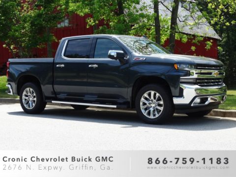 Shadow Gray Metallic Chevrolet Silverado 1500 LTZ Crew Cab 4WD.  Click to enlarge.