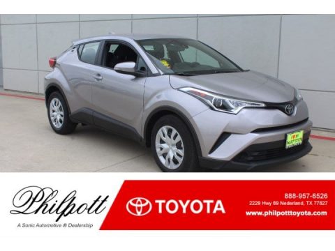 Silver Knockout Metallic Toyota C-HR LE.  Click to enlarge.