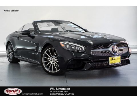 Black Mercedes-Benz SL 550 Roadster.  Click to enlarge.