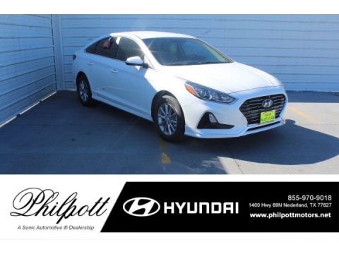 Quartz White Pearl Hyundai Sonata SE.  Click to enlarge.
