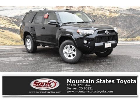 Midnight Black metallic Toyota 4Runner SR5 Premium 4x4.  Click to enlarge.