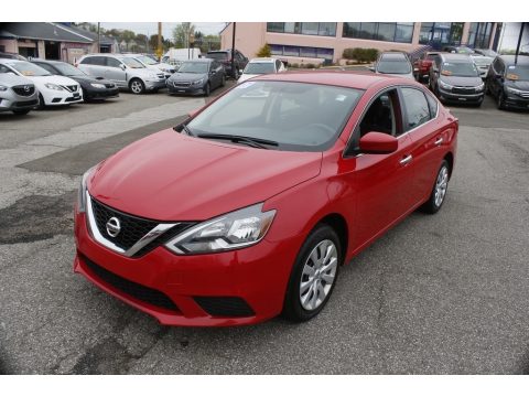 Red Alert Nissan Sentra SV.  Click to enlarge.