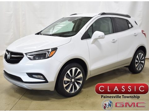 White Frost Tricoat Buick Encore Essence AWD.  Click to enlarge.