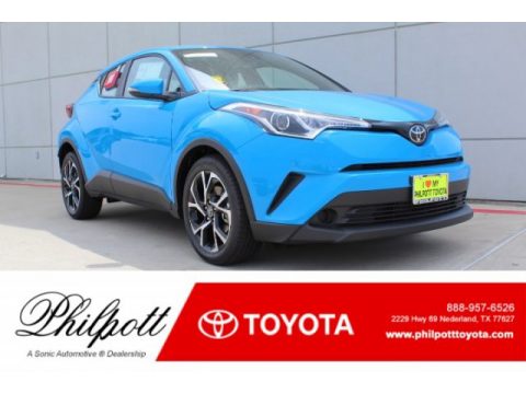Blue Flame Toyota C-HR XLE.  Click to enlarge.