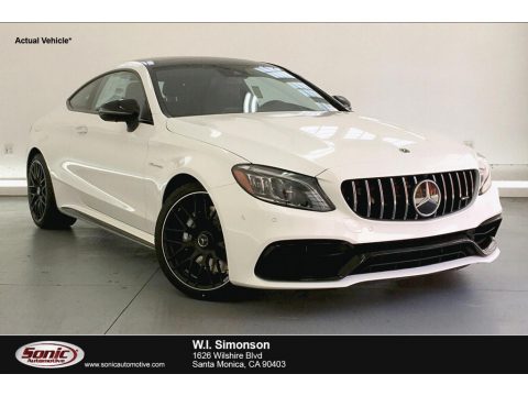 Polar White Mercedes-Benz C AMG 63 S Coupe.  Click to enlarge.