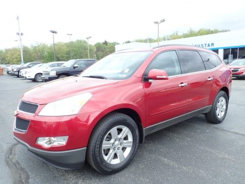 Crystal Red Tintcoat Chevrolet Traverse LT AWD.  Click to enlarge.
