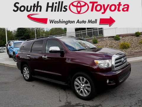 Cassis Red Pearl Toyota Sequoia Limited 4WD.  Click to enlarge.