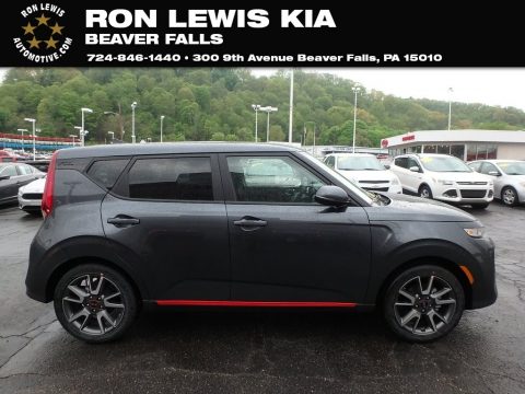 Gravity Gray Kia Soul GT-Line.  Click to enlarge.