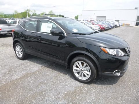 Magnetic Black Pearl Nissan Rogue Sport SV AWD.  Click to enlarge.