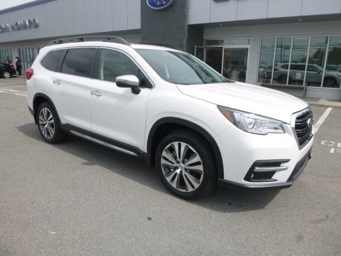 Crystal White Pearl Subaru Ascent Touring.  Click to enlarge.