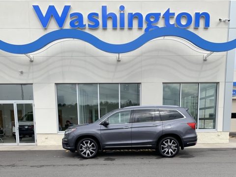 Modern Steel Metallic Honda Pilot Elite AWD.  Click to enlarge.