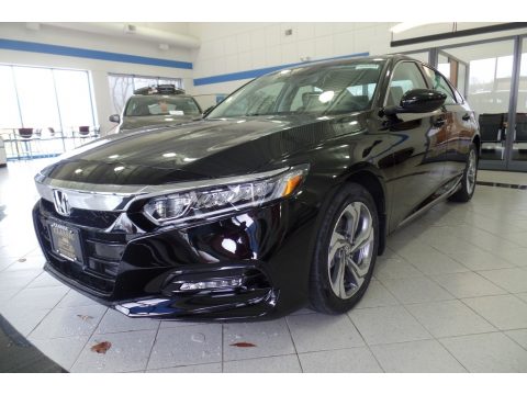 Crystal Black Pearl Honda Accord EX-L Sedan.  Click to enlarge.