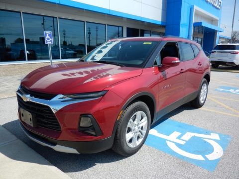 Cajun Red Tintcoat Chevrolet Blazer 3.6L Leather AWD.  Click to enlarge.