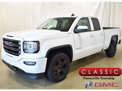 Summit White GMC Sierra 1500 Limited Elevation Double Cab 4WD.  Click to enlarge.