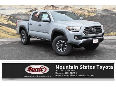 Cement Gray Toyota Tacoma TRD Off-Road Double Cab 4x4.  Click to enlarge.