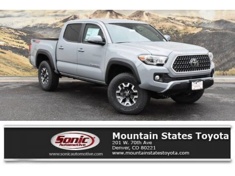 Cement Gray Toyota Tacoma TRD Off-Road Double Cab 4x4.  Click to enlarge.