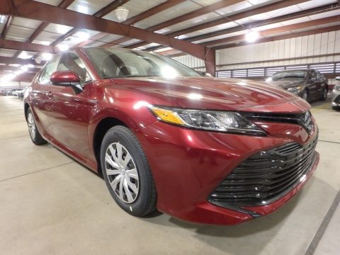 Ruby Flare Pearl Toyota Camry Hybrid LE.  Click to enlarge.