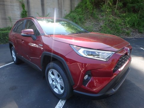 Ruby Flare Pearl Toyota RAV4 XLE AWD Hybrid.  Click to enlarge.