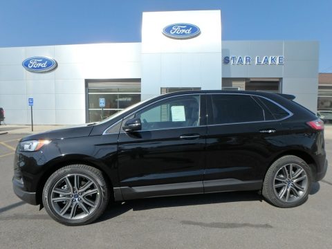 Agate Black Ford Edge Titanium AWD.  Click to enlarge.