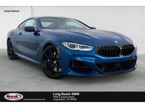 Sonic Speed Blue BMW 8 Series 850i xDrive Coupe.  Click to enlarge.