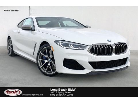 Alpine White BMW 8 Series 850i xDrive Coupe.  Click to enlarge.