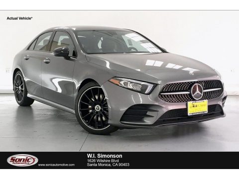 Mountain Grey Metallic Mercedes-Benz A 220 4Matic Sedan.  Click to enlarge.