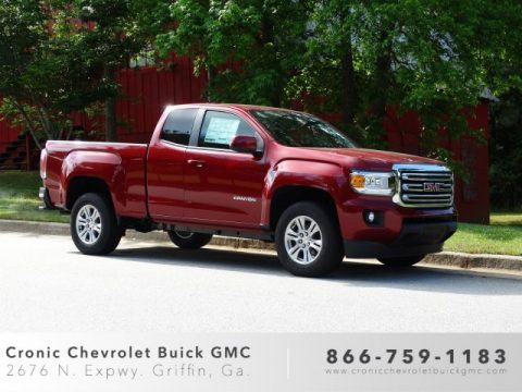 Red Quartz Tintcoat GMC Canyon SLT Extended Cab.  Click to enlarge.