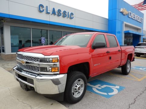 Red Hot Chevrolet Silverado 2500HD Work Truck Crew Cab 4WD.  Click to enlarge.