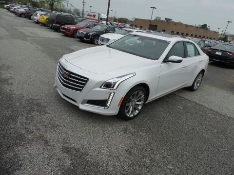 Crystal White Tricoat Cadillac CTS Luxury AWD.  Click to enlarge.