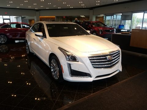 Crystal White Tricoat Cadillac CTS Premium Luxury AWD.  Click to enlarge.