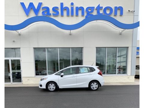 Platinum White Pearl Honda Fit LX.  Click to enlarge.