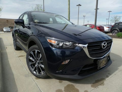 Deep Crystal Blue Mica Mazda CX-3 Touring AWD.  Click to enlarge.